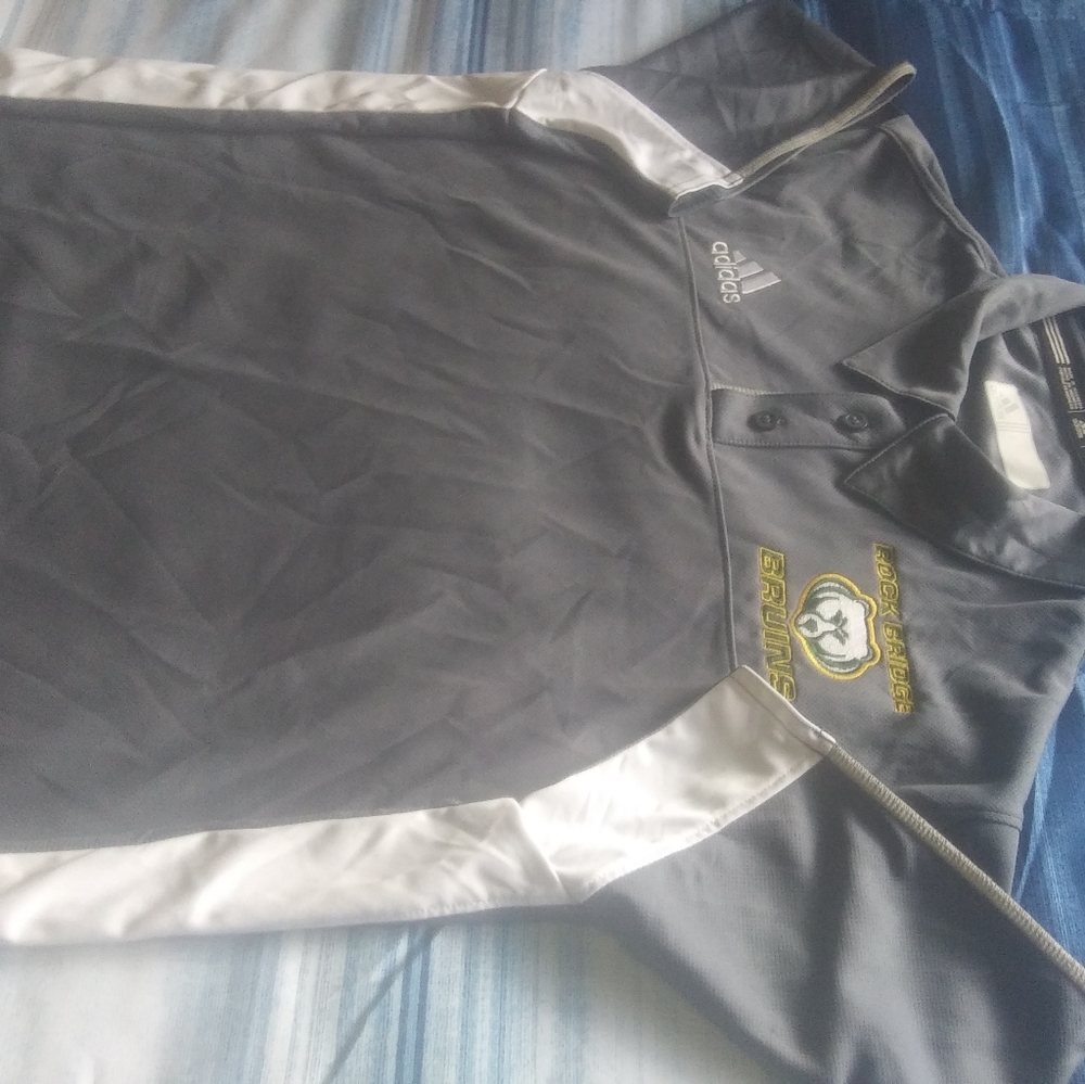 Addidas Rock Bridge Bruins Collar T Shirt Sz. L